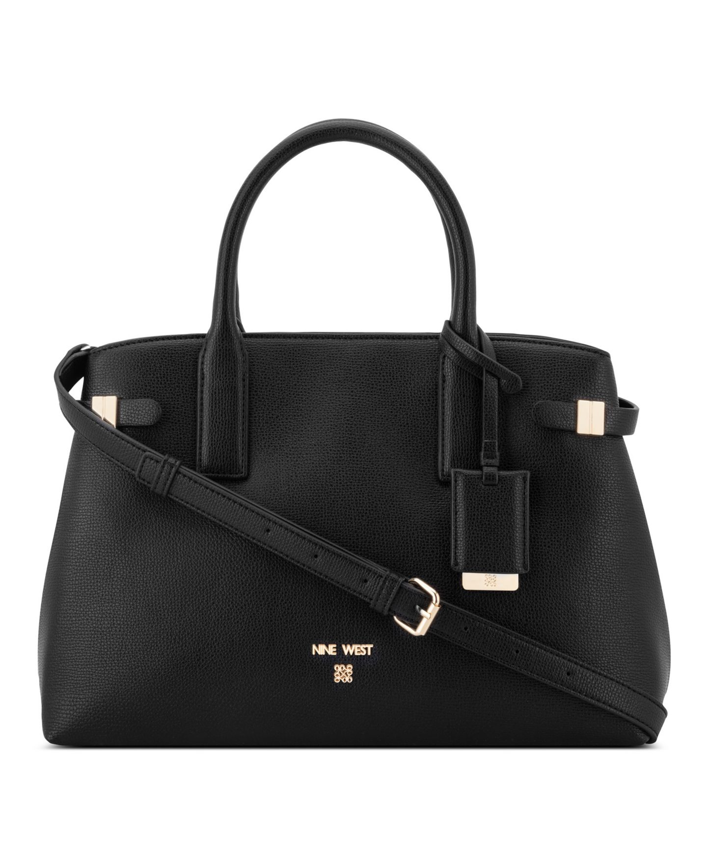 Женская сумка Nine West Aira Large Satchel, цвет: Чёрный — фото 1