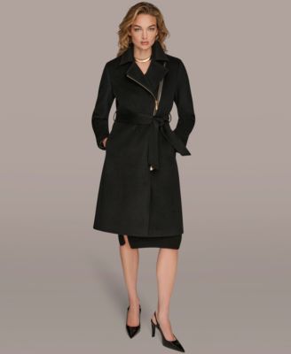 Women's Notch Collared Belted Coat