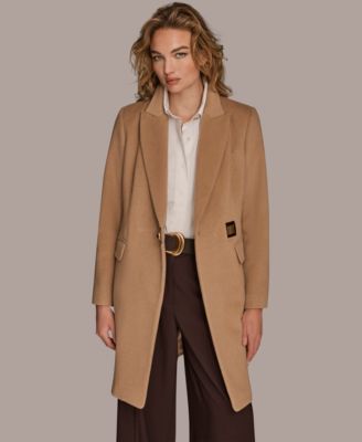 Women's Buttoned Notch Collared Coat