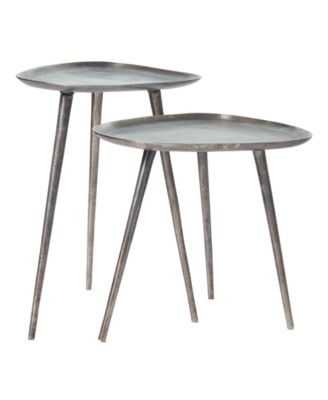 2-Pc. Bali Metal Nesting End Tables