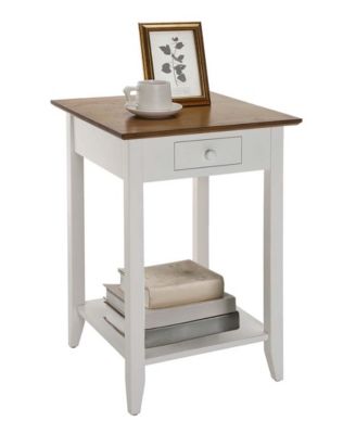 18" Wood Heritage 1 Drawer End Table