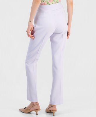 Women's Flat-Front Straight-Leg Pants