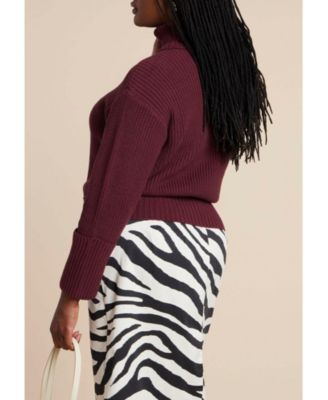 Women's Cuffed Turtleneck Sweater