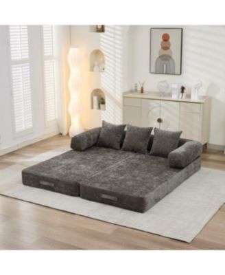 Convertible Sleeper Sofa: Versatile, Space-Saving Chenille Fabric Sofa Bed