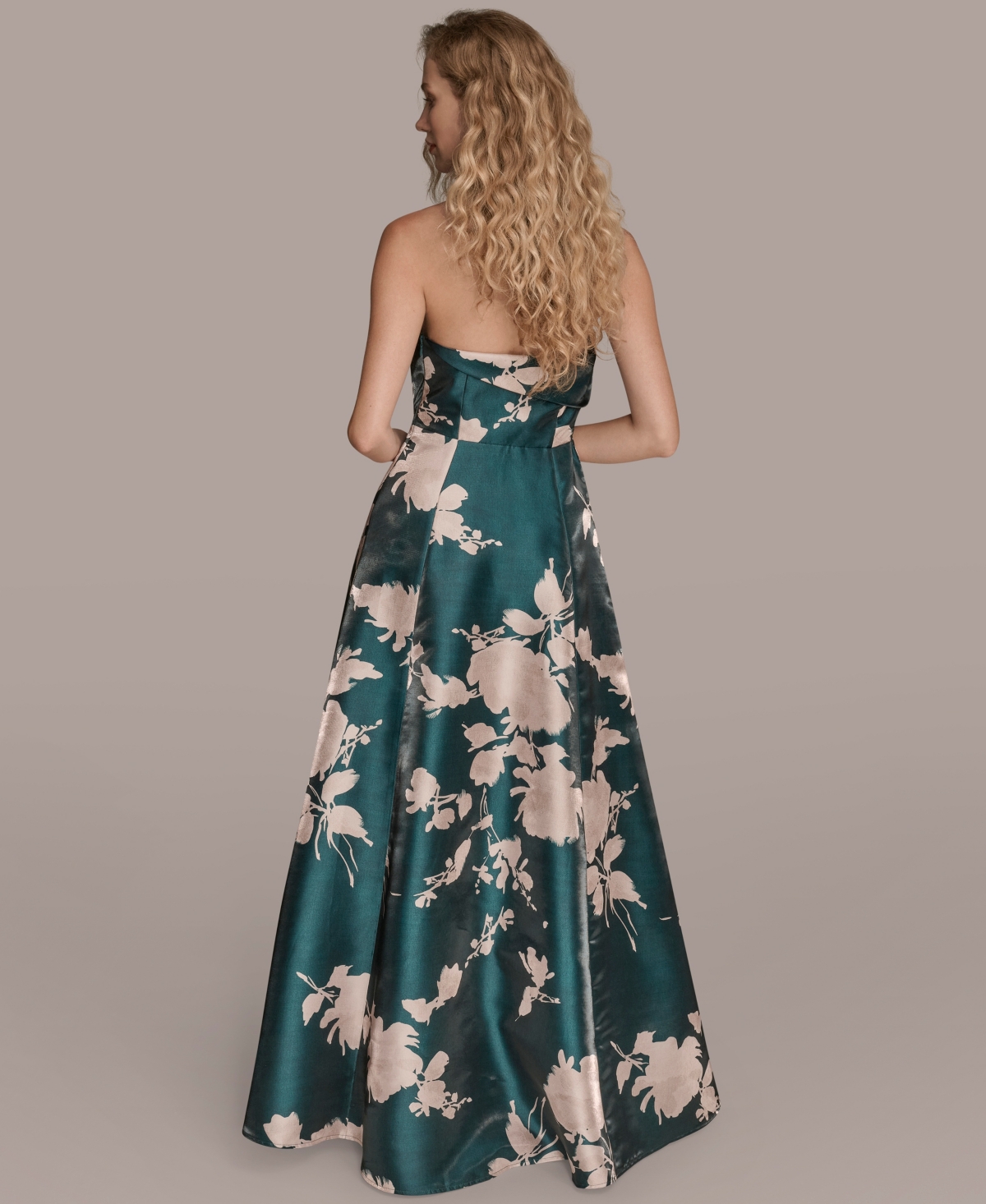 Donna Karan New York Women's Floral-Print Ball Gown