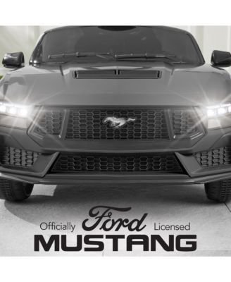 Kids 12V Electric Ride-On Car Officially Licensed Ford Mustang w/ Remote, LED Lights