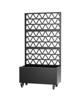 Streamdale Metal Planter Box with Trellis - 72"x36"x16" Raised Garden Bed for Climbing Plants