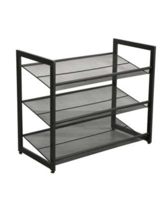 3-Tier Adjustable Shoe Rack Organizer for Entryway