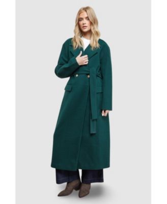Women's Tie Belt Detail Midi Coat
