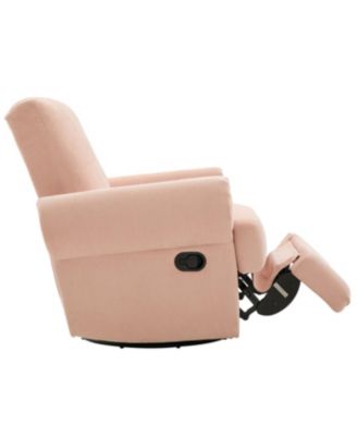 Streamdale Manual Recliner Sofa Swivel Rocker Chair with Adjustable Backrest, Sky Blue