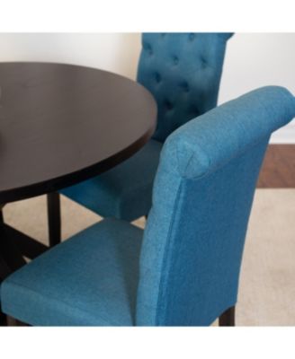 Streamdale 5-piece Dining Set, Cross-Buck Dining Table with 4 Stylish Chairs