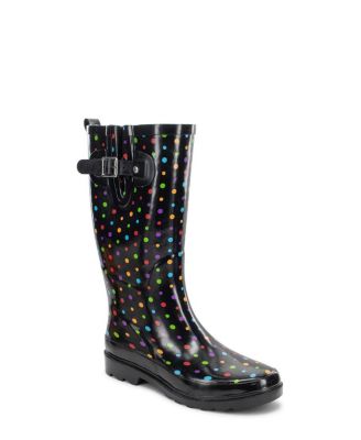 Ditsy Dot Tall Rain Boot