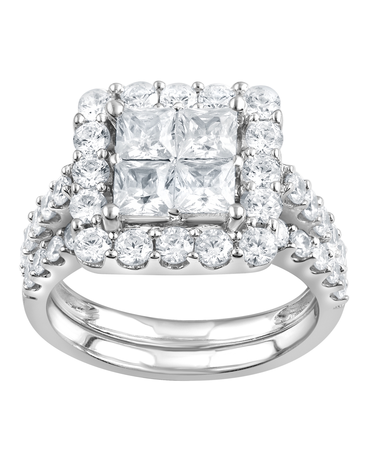 Macy's Diamond Ring (3 ct. t.w.) in 10k White Gold