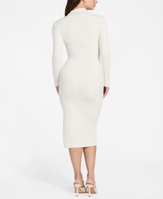 Women's Long-Sleeve Priscilla Cable Rib Dress