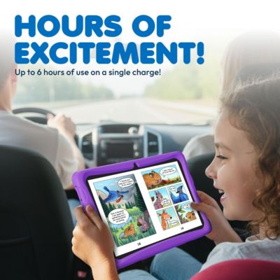 K103 10 in. Kids Tablet Android 13, 32GB with Epic! and Lingokids, includes Kid-Proof Case with Kickstand