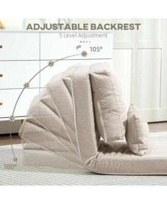 Convertible Chair, Floor Lazy Sofa with Adjustable Backrest,