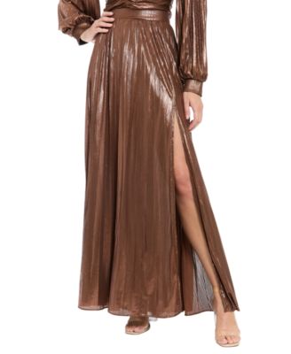 Women's Pull-On A-Line Maxi Slit Skirt