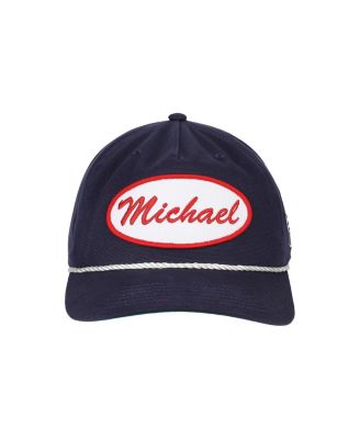 Men's John Carpenter s Michael Name Patch Navy Retro Grandpa Snapback Hat