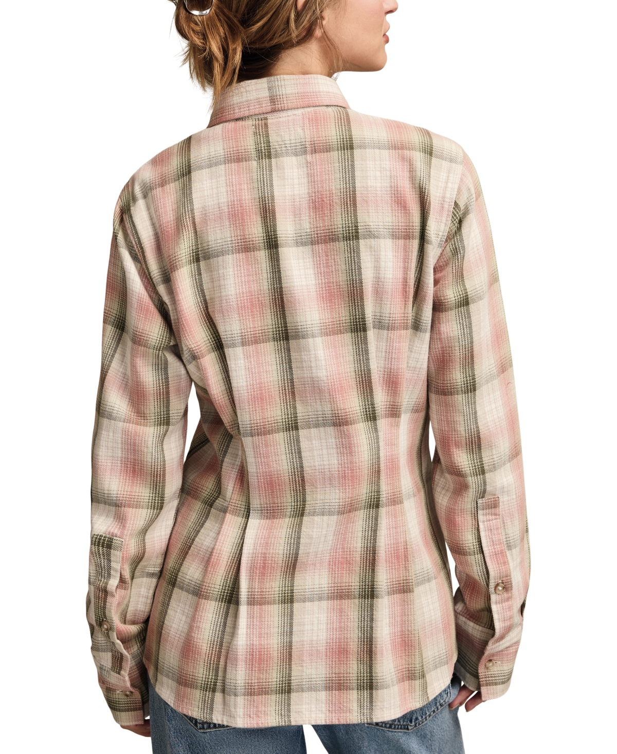 Lucky Brand Women's Plaid Button-Down Shirt