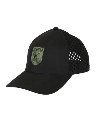 Men's Rubber Badge Adult Structured Baseball Cap With Mesh Panels