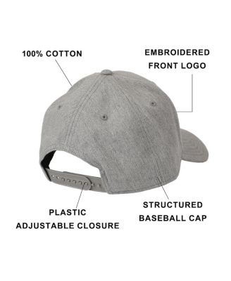 Men's Embroidered Logo Gray Traditional Adjustable Hat