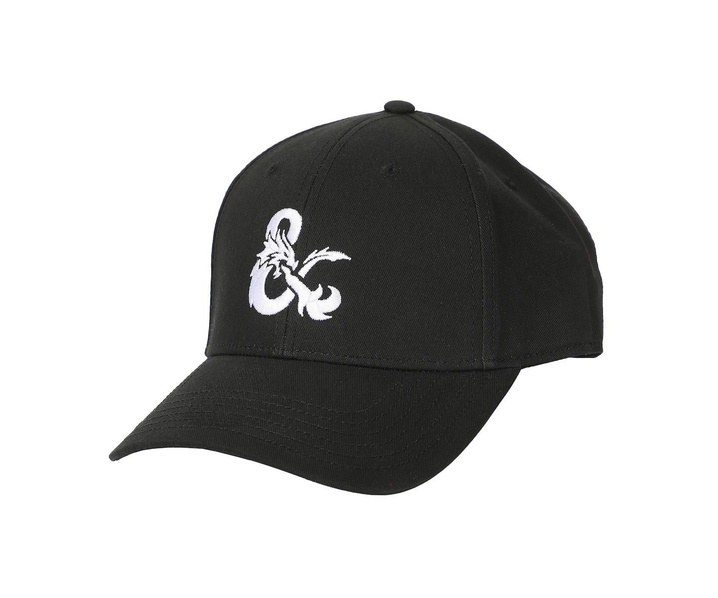 Мужская кепка Dungeons & Dragons Embroidered Logo Black Traditional Adjustable Hat, цвет: Чёрный — фото 1