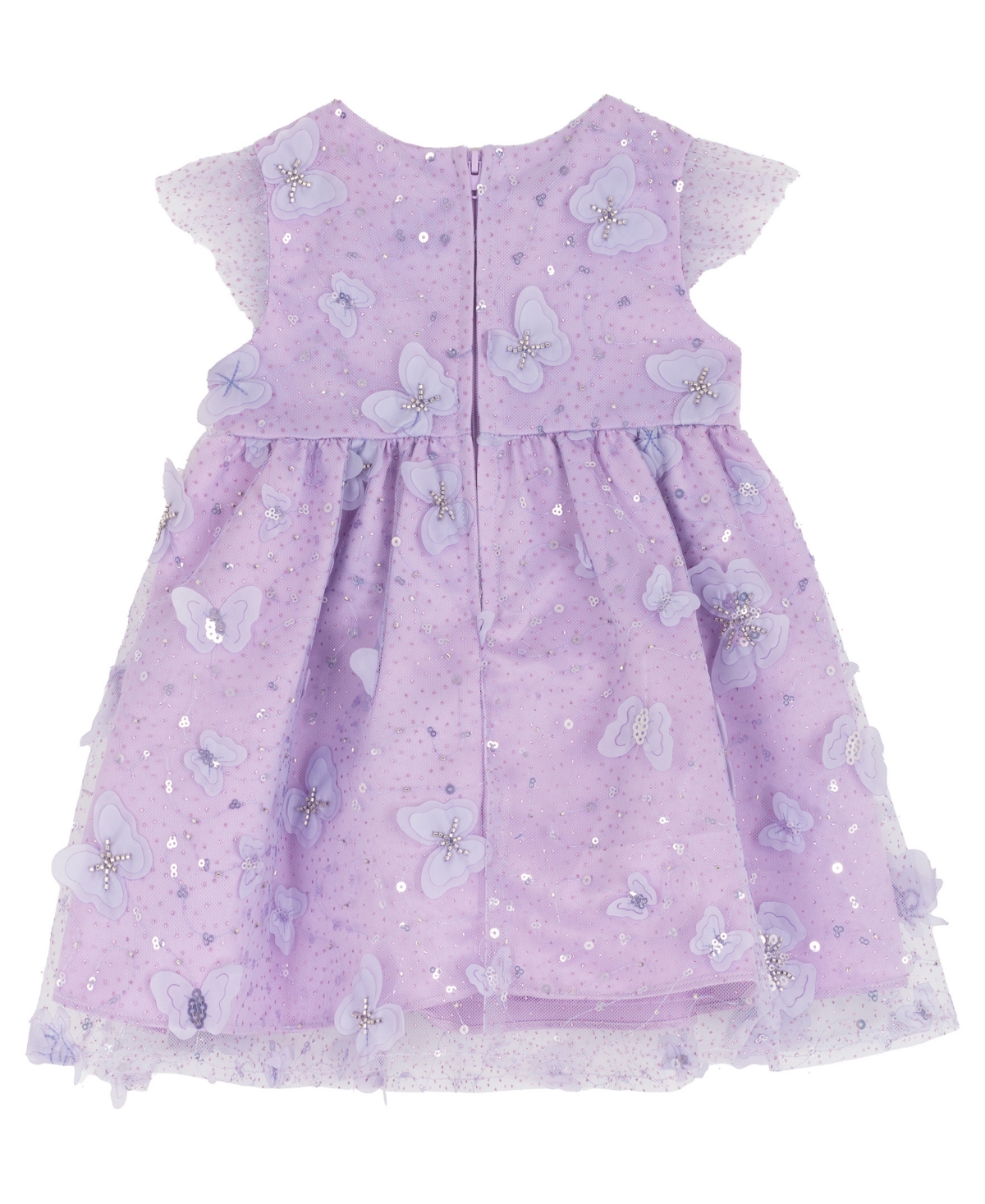 Rare Editions Baby Girls' Short-Sleeve 3D Butterfly Social Dress