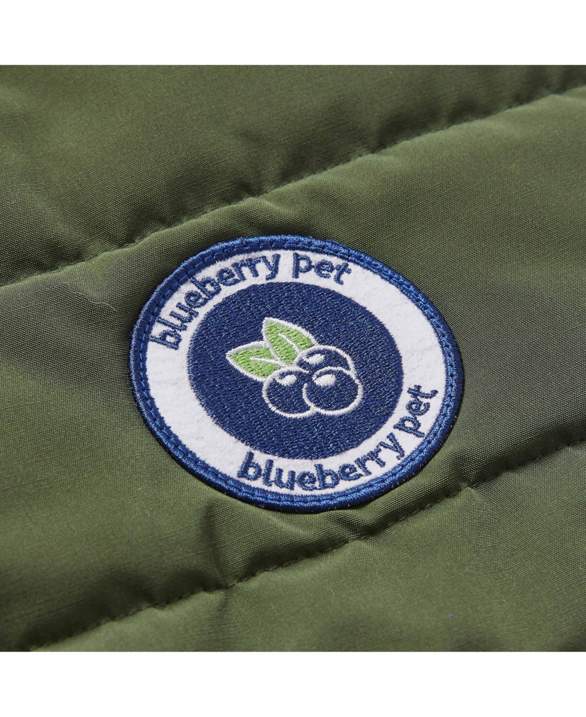 Blueberry Pet Windproof Waterproof Quilted Dog Puffer Jacket with Dual Zipped Leash Opening