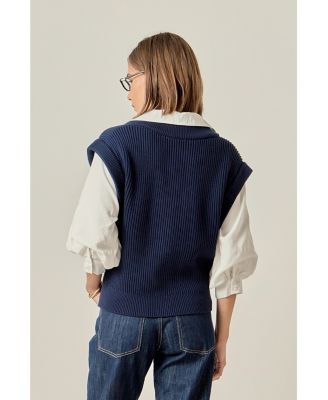 Women's Mixed Media Top