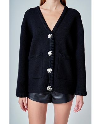 Women's Floral Button Down Cardigan