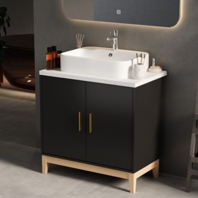 Single Sink Bathroom Vanity with Ceramics Top