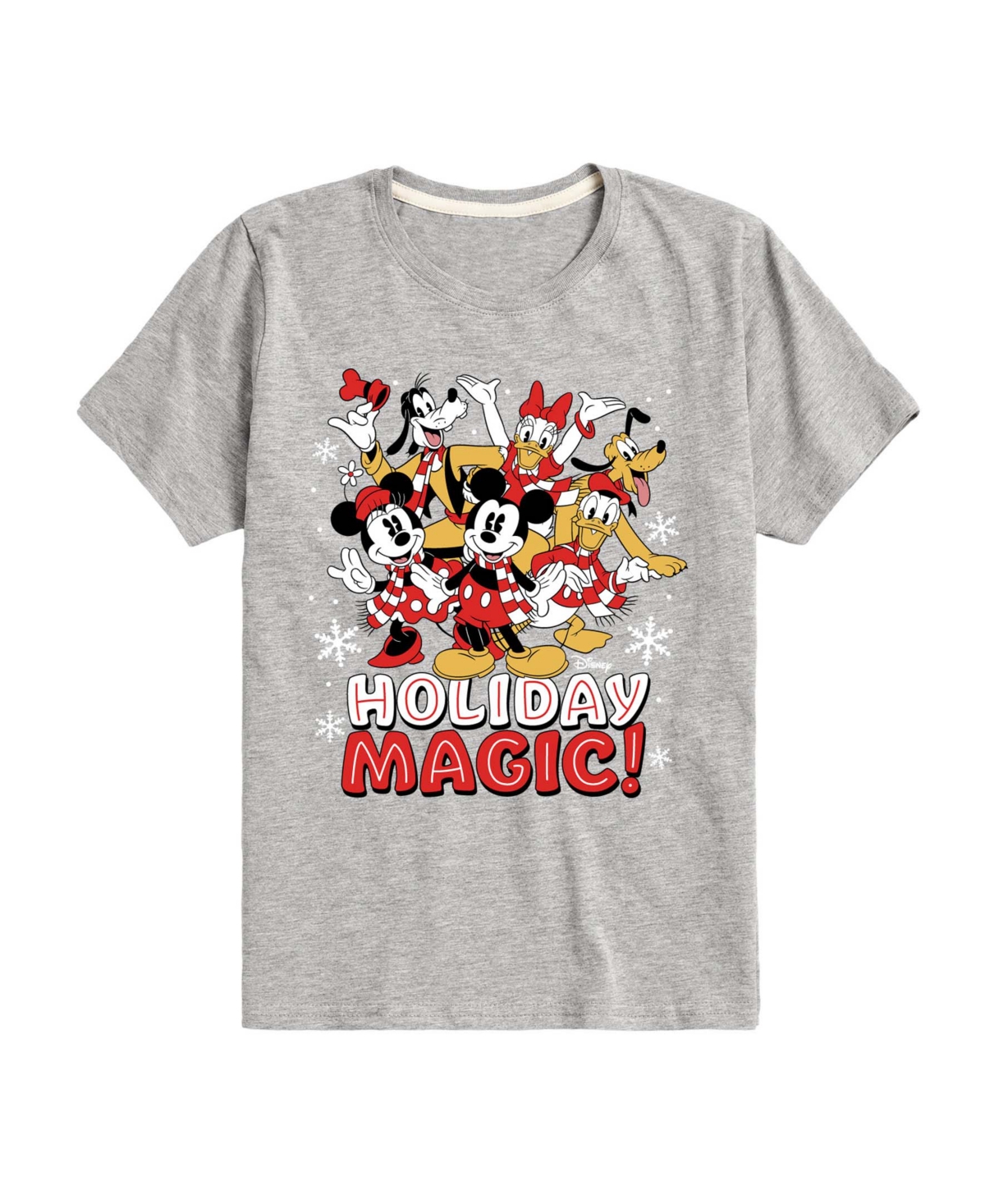 Disney Boys' 8-20 Mickey and Friends Holiday Magic Graphic Short-Sleeve T-Shirt