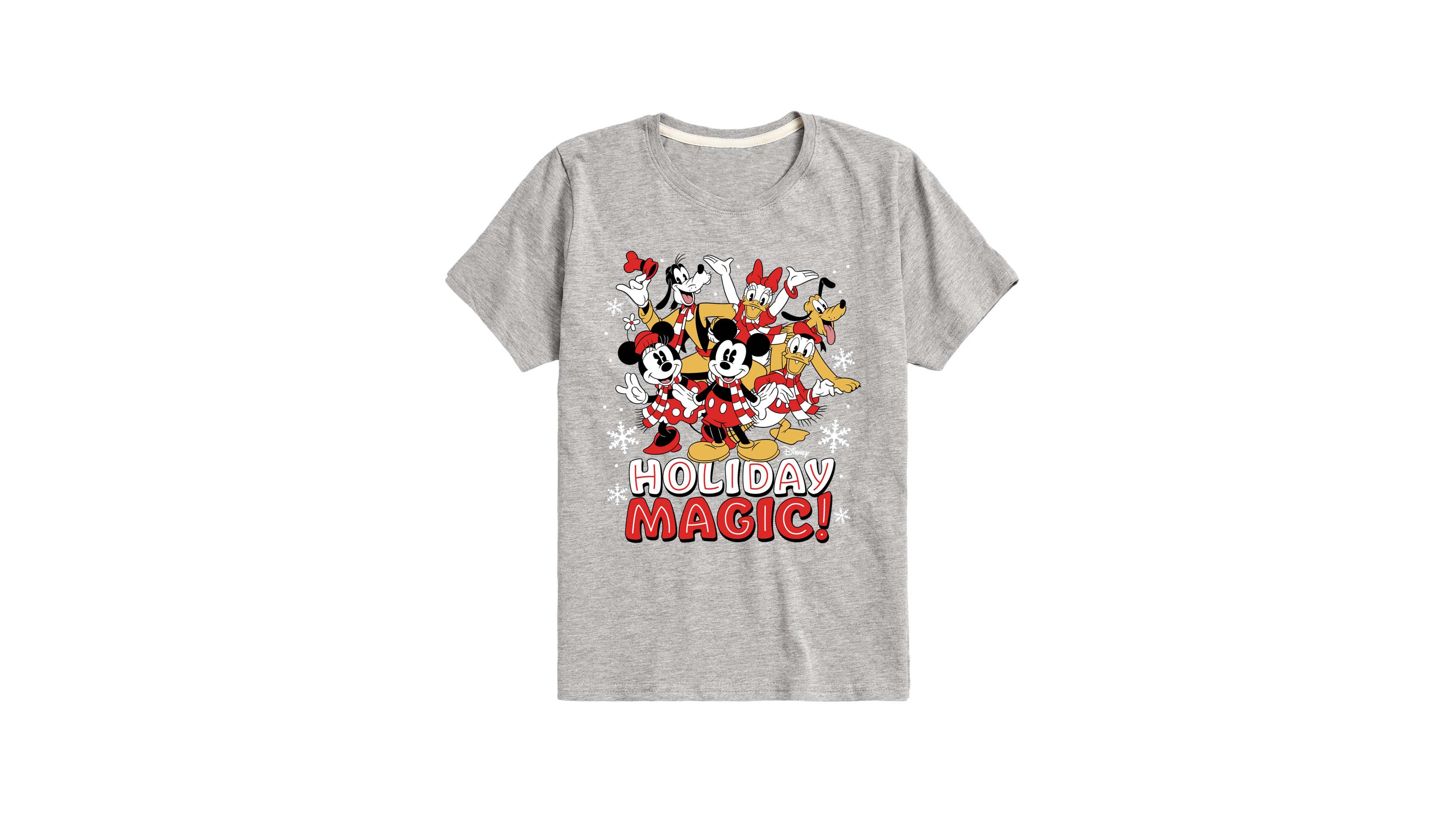 Disney Boys' 8-20 Mickey and Friends Holiday Magic Graphic Short-Sleeve T-Shirt
