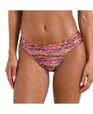 Women's Shimmer Ripple Side Shirred Hipster Bottom