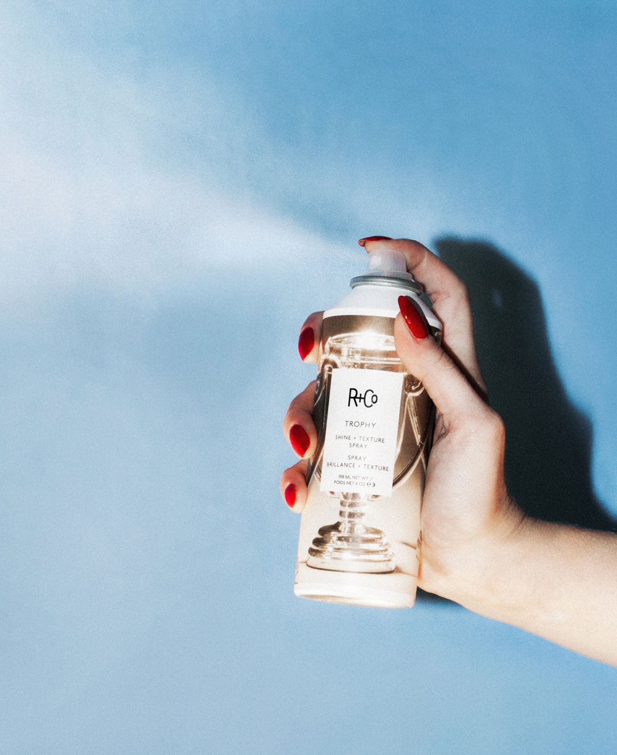 R+Co Trophy Shine Plus Texture Spray, 6 oz.