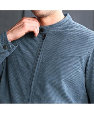 Men's Aegean Blue Corduroy Rider Jacket