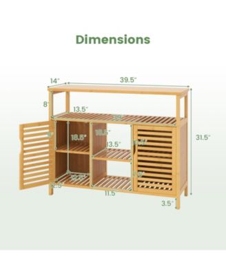 Freestanding Wicker Organizer for Bathroom Storage