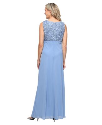 Women's Empire Waist Long Open Soutache Jacket Dress