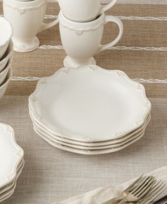 Heritage Scroll Dinner Plates, Set of 4, Service For 4