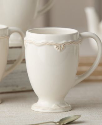 Heritage Scroll Mugs, Set of 4, Service For 4