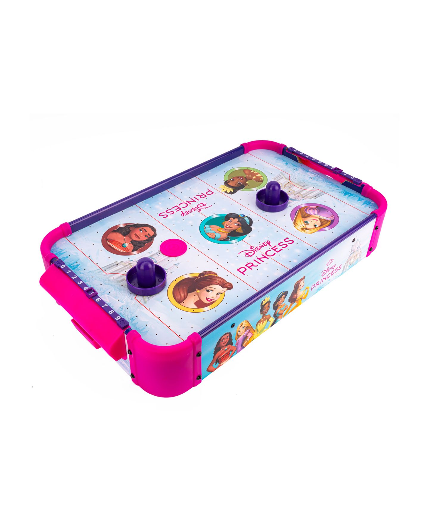 Детская игрушка World Tech Toys Disney Princess Electronic Tabletop Air Hockey Game, Ages 4+ — фото 2