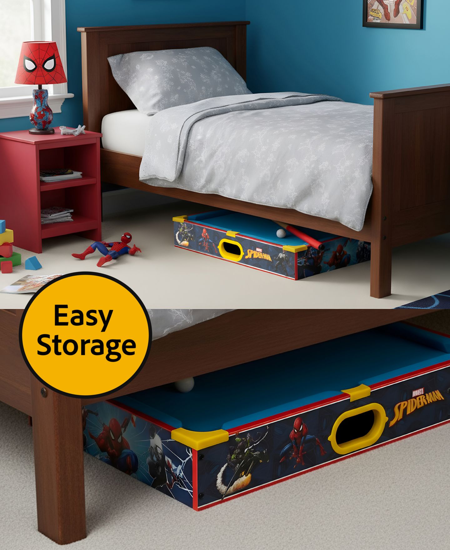 Детская игрушка World Tech Toys Spider-Man Portable Tabletop Pool Table, Ages 3+ — фото 8