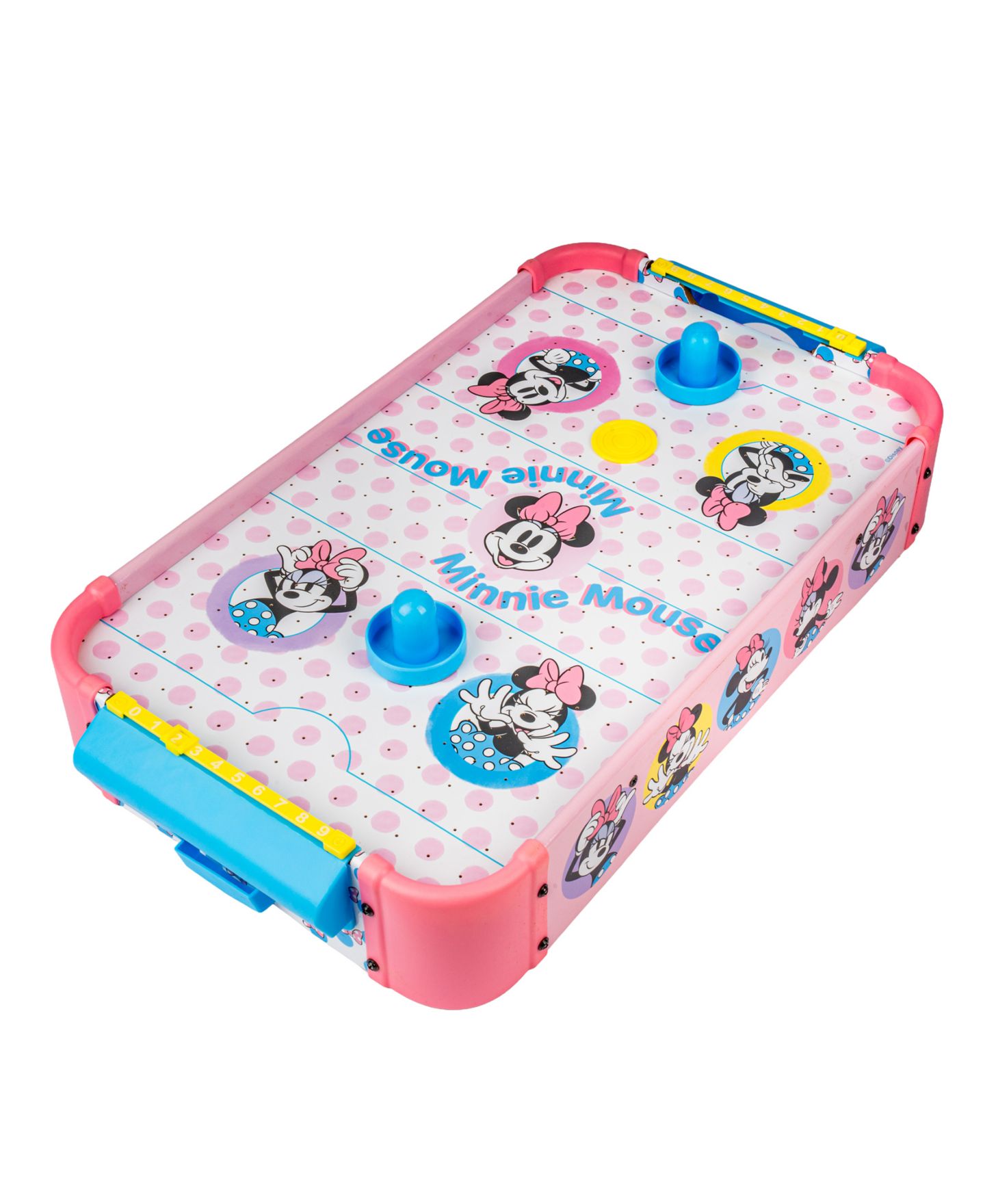 Детская игрушка World Tech Toys Minnie Mouse Electronic Tabletop Air Hockey Game, Ages 3+ — фото 3