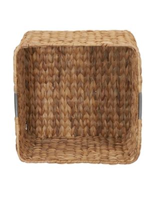 Square Wicker Basket, Natural