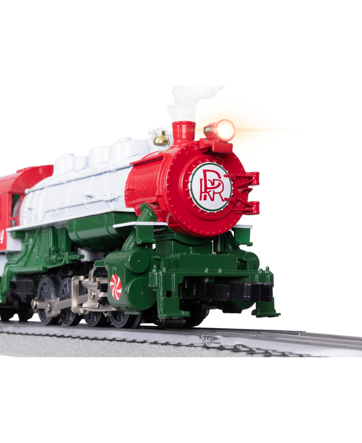 Lionel Peppermint Railroad Christmas Freight LionChief Electric O Gauge Bluetooth 5.0 Train Set