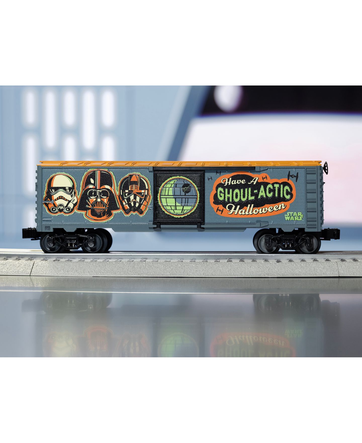 Детская игрушка Lionel O Gauge Star Wars Glow-in-the-Dark Model Train Boxcar — фото 9