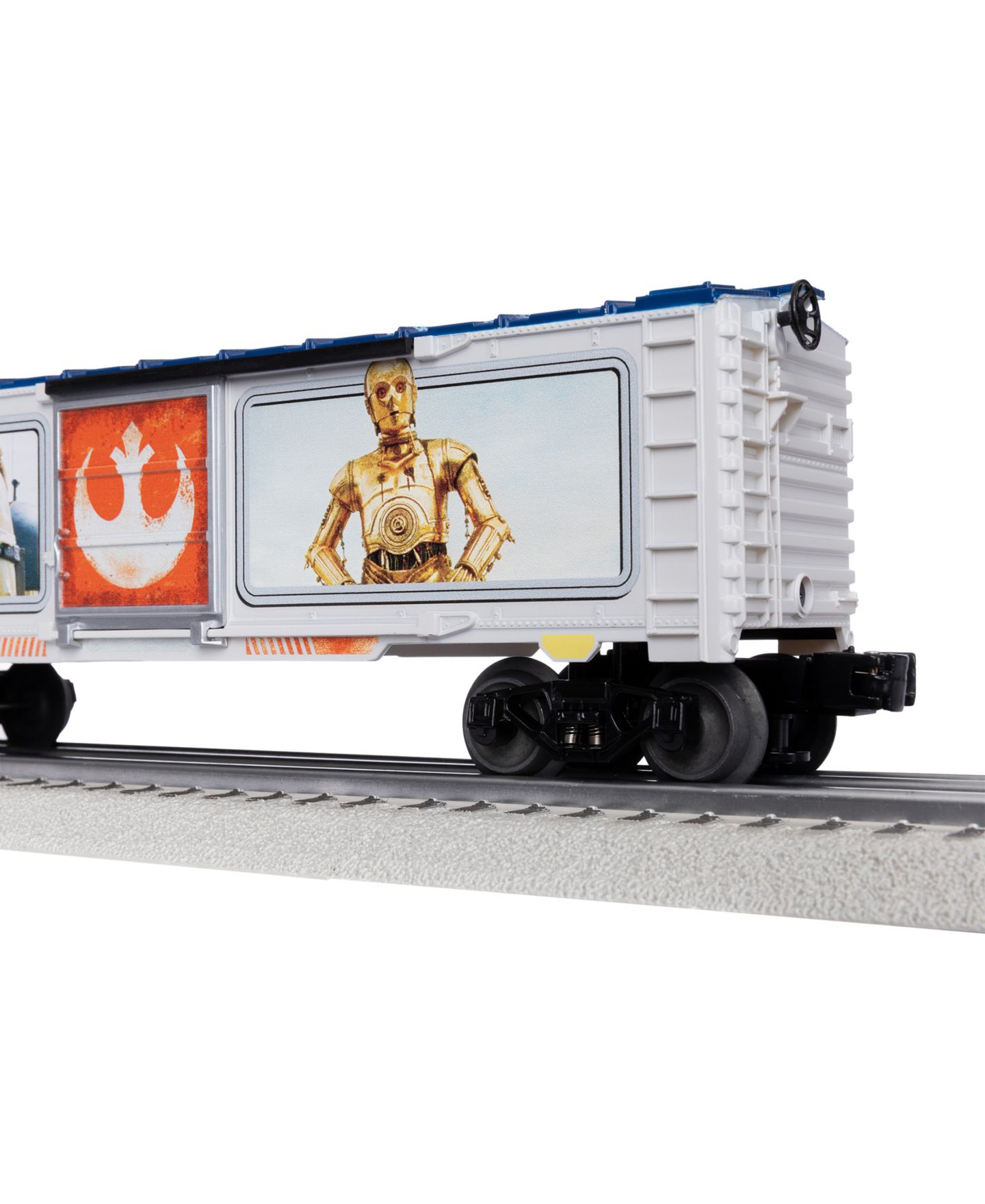 Детская игрушка Lionel O Gauge Star Wars R2-D2 C-3PO Character Die-Cast Metal Boxcar — фото 16