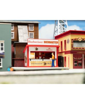 Anheuser Busch Budweiser Plug-Expand-Play Concession Stand O Gauge Model Train Accessory