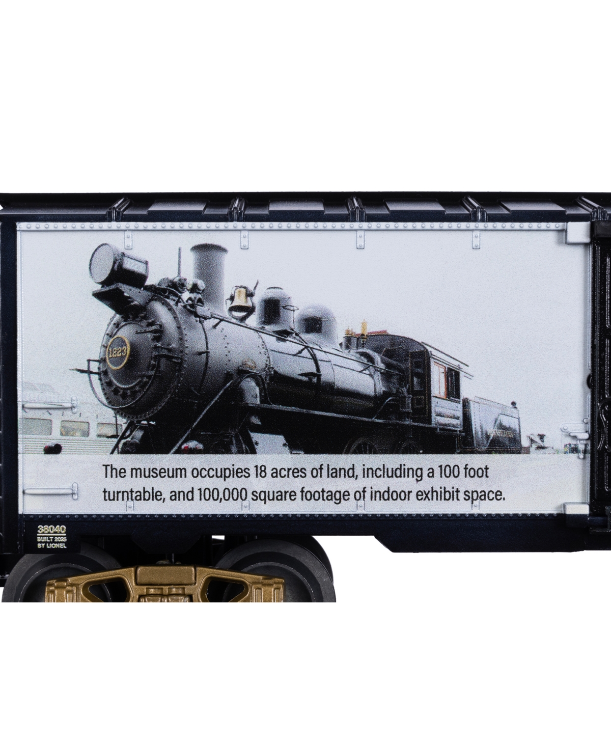 Lionel Railroad Museum of Pennsylvania 50th Anniversary Musa O Gauge Model Train Boxcar