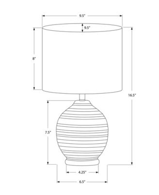 Lighting 17" Ceramic Table Lamp